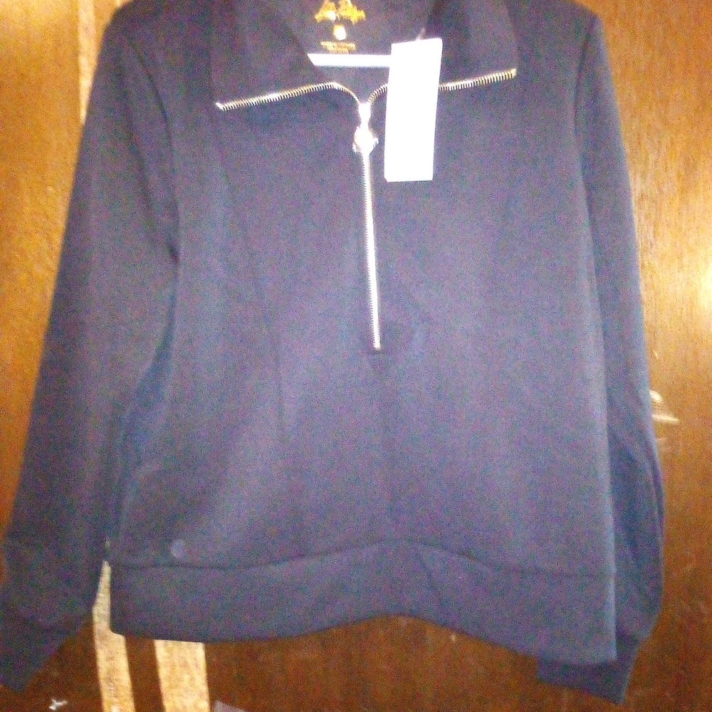 Navy Half-Zip Pullover
